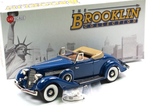 Brooklin 1934 Buick M60 Convertible Coupe Freedom Blue 1/43
