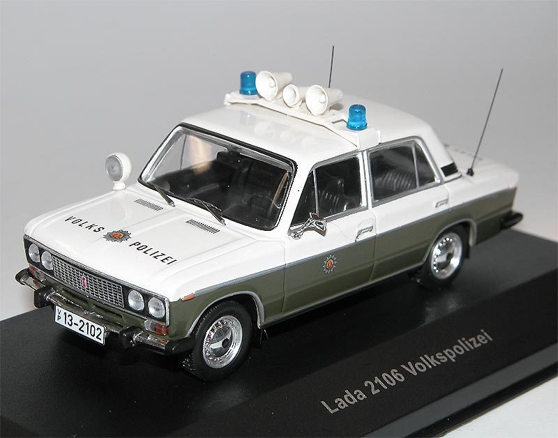 Lada VAZ 2106 Polizei Die-Cast Metall Fertigmodell Maßstab 1:43