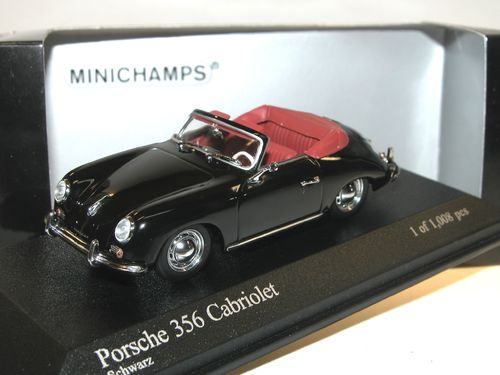 Minichamps 1954 Porsche 356 Cabriolet schwarz 1/43