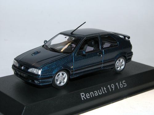 Norev 1992 Renault 19 16S (R19) Sport Blue B-Ware 1/43