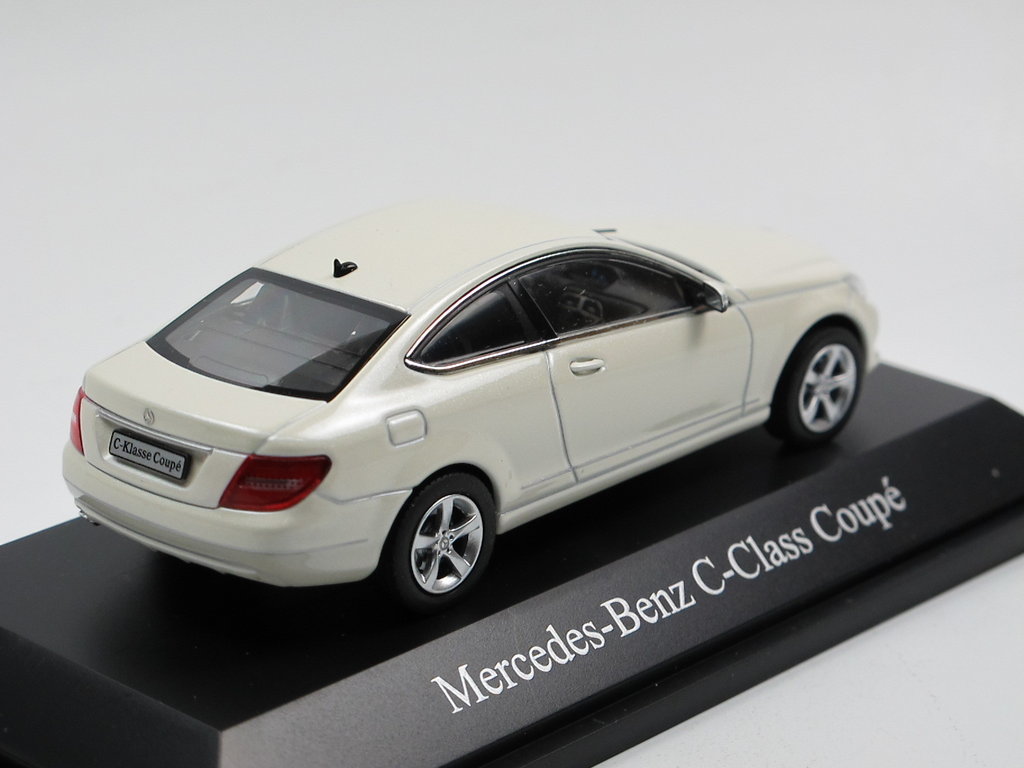 Norev 1:43 Modellauto Mercedes C-Klasse Coupe C204 met.-weiss Fertigmodell Facelift