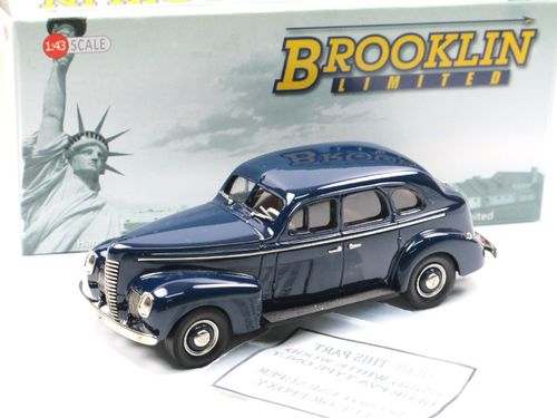 Brooklin 1939 Nash Ambassador Eight 4-Door Sedan blue 1/43