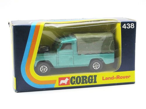 Corgi Toys 438 Land Rover 109 WB Pickup green Canopy Vintage