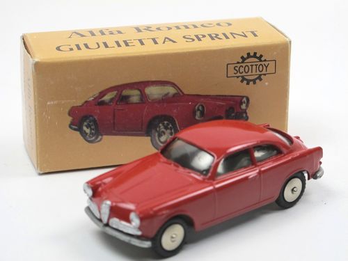 Scottoy Mercury Alfa Romeo Giulietta Sprint rot 1/48
