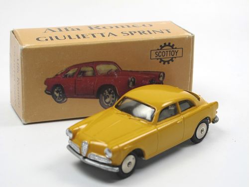 Scottoy Mercury Alfa Romeo Giulietta Sprint gelb 1/48