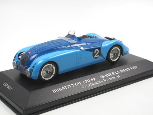 IXO Models Bugatti 57G Winner Le Mans 1937 Wimille #2 1/43