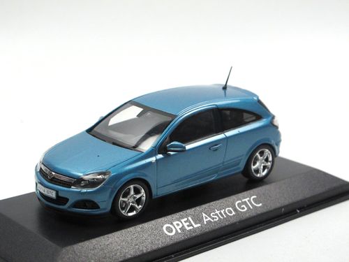Opel Astra H GTC Modellauto 1:43 breezeblau metallic