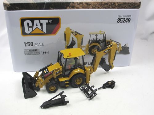 1:50th Caterpillar Cat Diecast Model 432F2 Side Shift Backhoe Loader 85249 