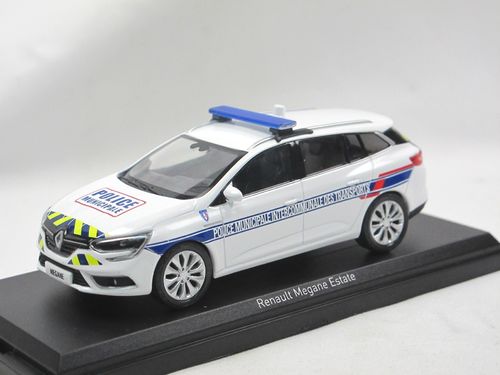Norev Renault Megane Break Police Municipale Transports 1/43