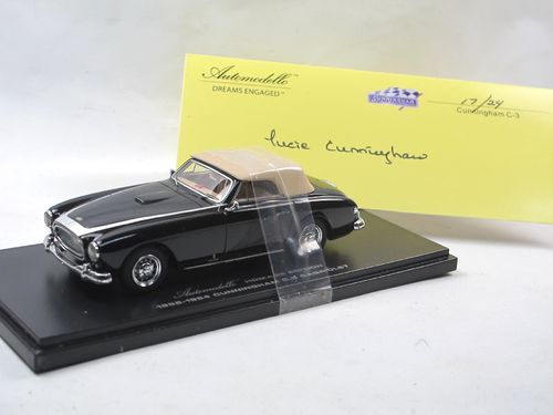 Automodello 1953 Cunningham C-3 Cabriolet black 1/43