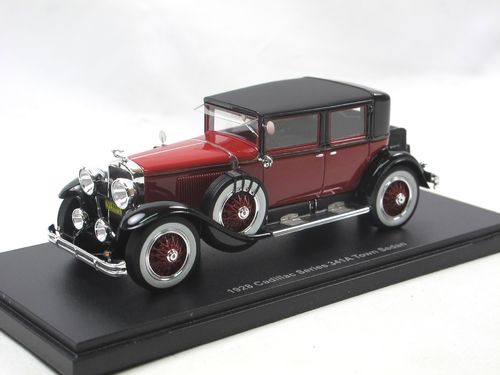 ESVAL 1928 Cadillac Series 341A Town Sedan red/black 1/43