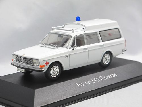 Volvo 145 Express Krankenwagen Fertigmodell Maßstab 1:43 