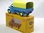 Atlas Dinky Toys Austin Covered Wagon blau/gelb