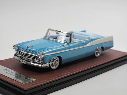 GLM 1956 Chrysler Windsor Convertible Blue/White 1/43
