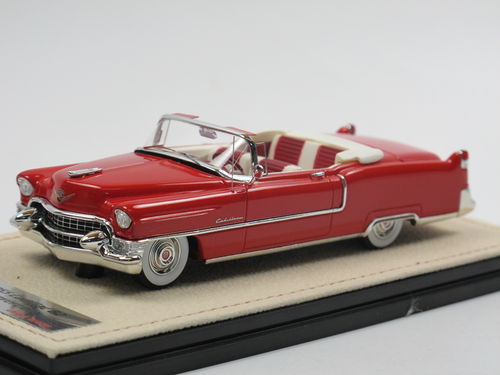 Stamp Models 1955 Cadillac 62 Convertible open red 1/43