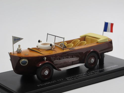 Franstyle 1925 Peugeot 177 Torpedo Motorboat Car 1/43