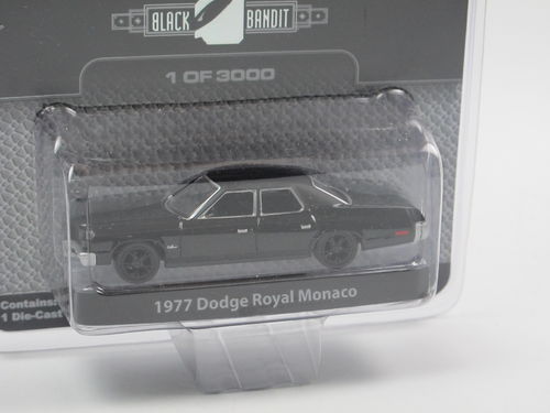 Greenlight 1977 Dodge Royal Monaco Black Bandit 1/64
