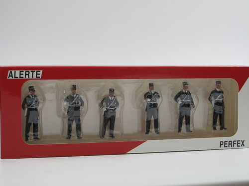 PERFEX Figuren-Set 6 x Gendarm Polizist Frankreich 1/43