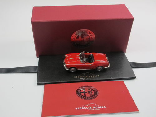 Brooklin 1959 Alfa Romeo Giulietta Spider rot Weißmetall 1/43