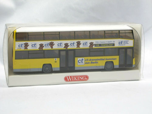 Wiking MAN D 89 Doppeldeckerbus ct-Arzneimittel 1/87