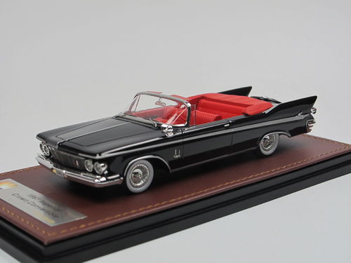 GLM 1961 Imperial Crown Convertible Top Down black 1/43