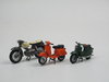 Schuco 3-Stück Set Motorroller Moped Kreidler Schwalbe 1/43