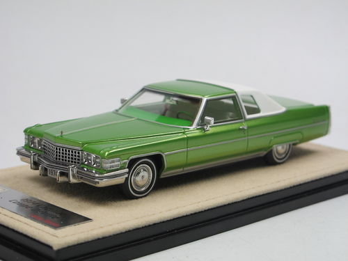 Stamp Models 1974 Cadillac Coupe DeVille Persian Lime 1/43