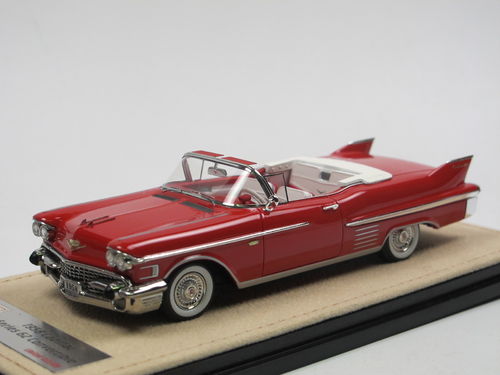 Stamp Models 1958 Cadillac 62 open Convertible red 1/43