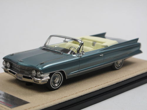 Stamp Models 1962 Cadillac 62 Convertible open blue 1/43