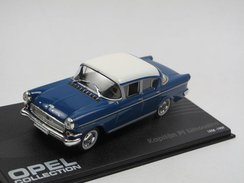 Opel Kapitän P1 Limousine 1958-1959 blau 1/43