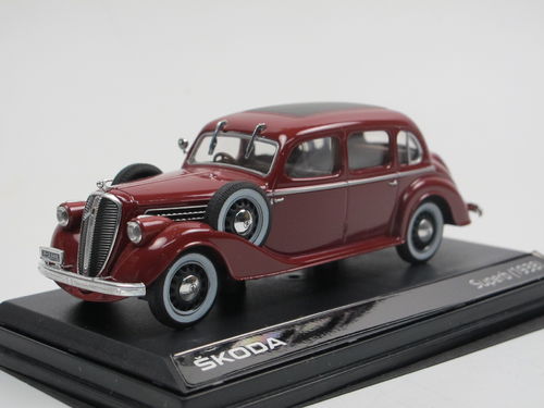 Abrex 1938 Skoda Superb 913 Limousine rot 1/43