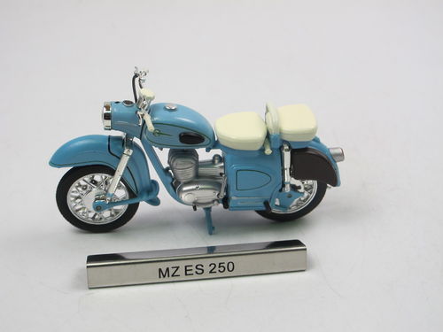 Atlas Verlag 1956 MZ ES 250 blau Motorrad DDR 1/24