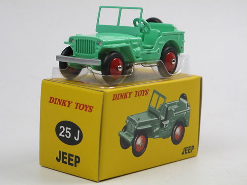 Norev Dinky Toys Willys MB Jeep Zivil grün ca. 1/50