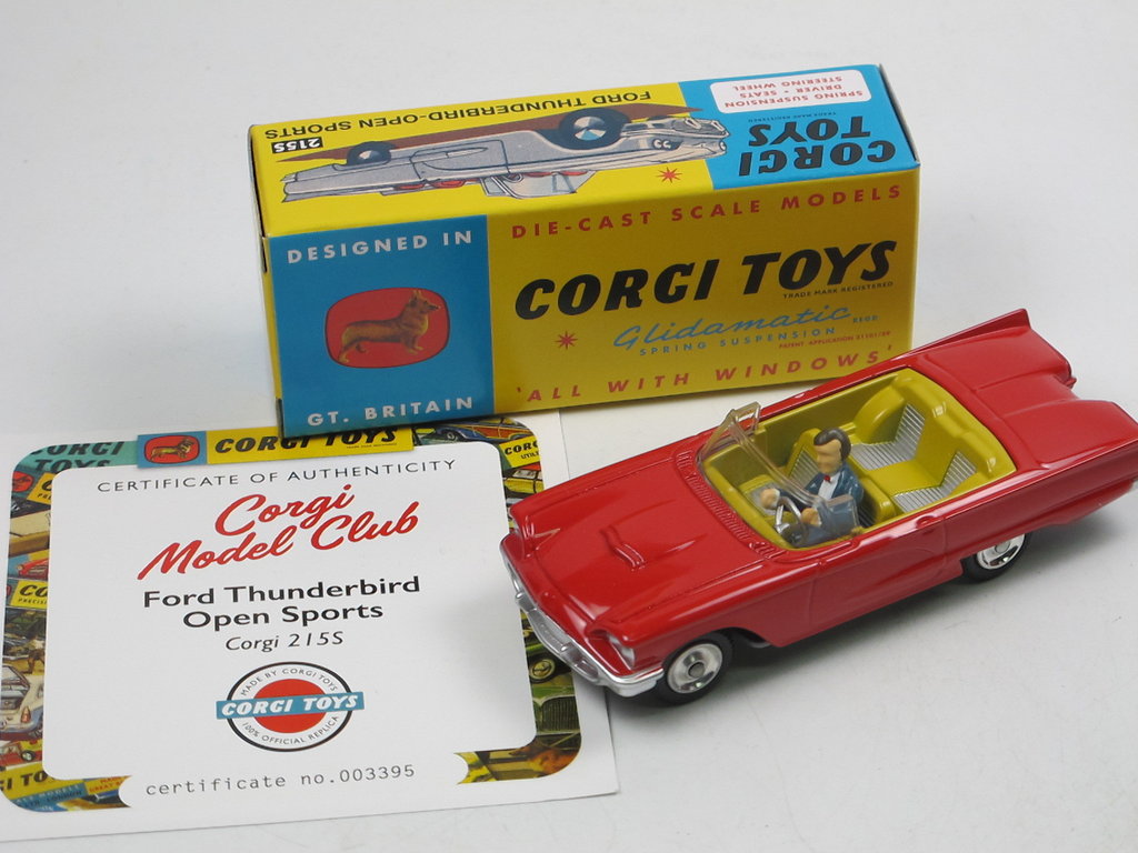 Corgi Toys 215S Ford Thunderbird open Sports Re-Issue