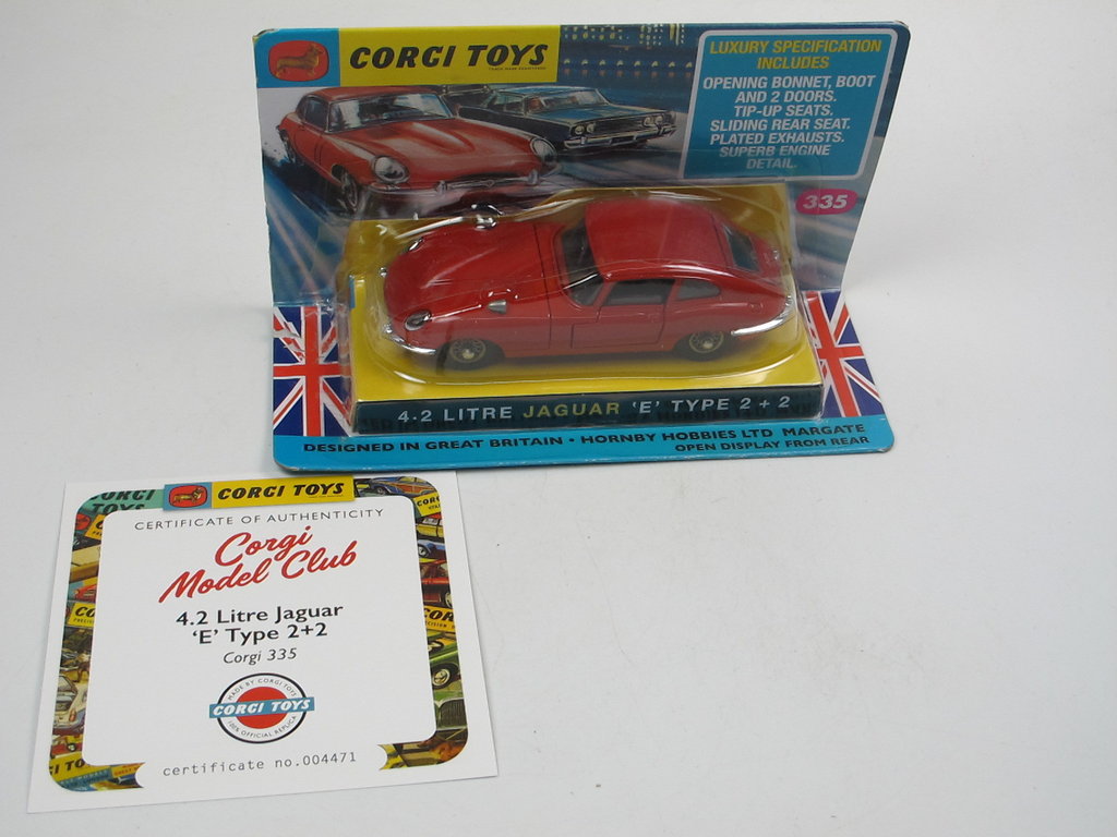 Corgi Toys 335 4.2 Litre Jaguar E-Type 2+2 Re-Issue