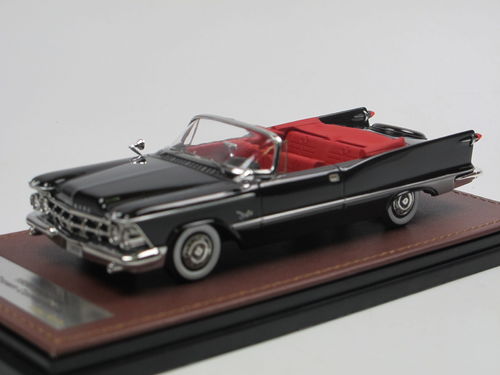 GLM 1959 Imperial Crown Convertible Top Down Black 1/43