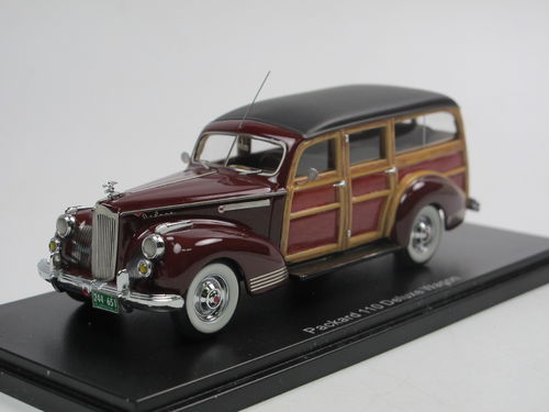 Neo 1941 Packard 110 Deluxe Woodie Wagon maroon 1/43
