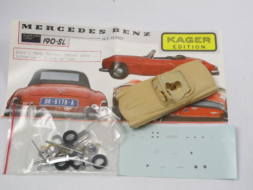 Kager 1955 Mercedes-Benz 190 SL Roadster Kit Bausatz 1/43