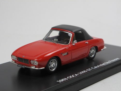 ESVAL 1963 OSCA 1600 GT Cabriolet Fissore Top Up red 1/43