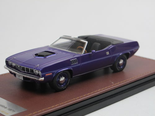 GLM 1971 Plymouth Hemi Cuda Convertible open Violet 1/43