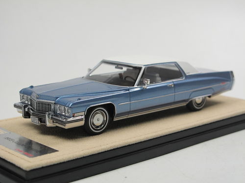 Stamp Models 1973 Cadillac Coupe DeVille Antigua Blue 1/43