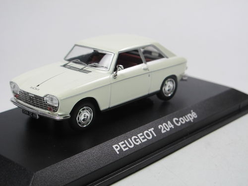 Norev 1967 Peugeot 204 Coupe weiß 1/43
