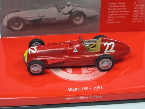 Minichamps Alfa Romeo Alfetta 159 F1 Spain 1951 Fangio 1/43
