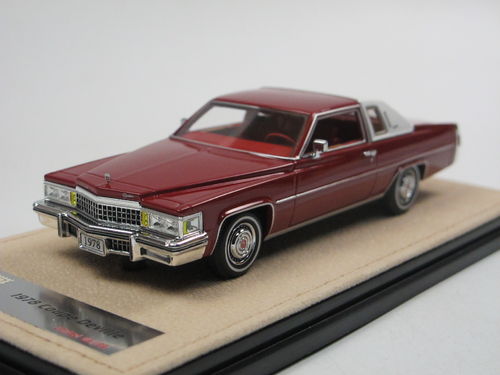 Stamp Models 1978 Cadillac Coupe DeVille Carmine Red 1/43