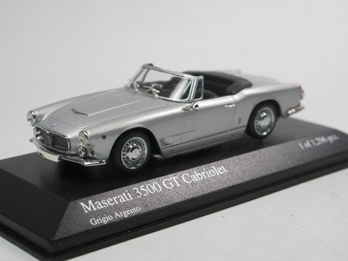 Minichamps 1961 Maserati 3500 GT Vignale Spider silber 1/43
