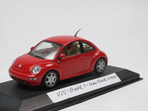 Minichamps 1998 Volkswagen VW New Beetle rot 1/43