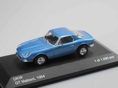 WhiteBox 1964 DKW GT Malzoni blau metallic 1/43