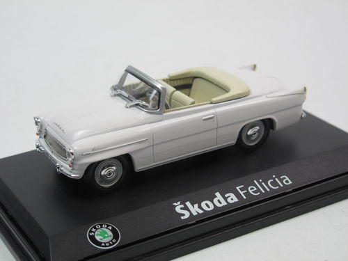 Abrex 1963 Skoda 450 Felicia Cabriolet Weiß 1/43