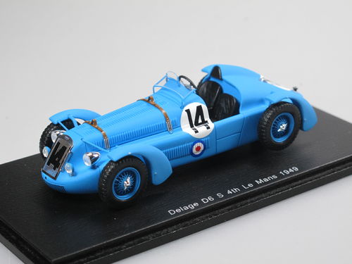 Spark Delage D6 S 4th Le Mans 1949 Gerard/Godia #14 1/43