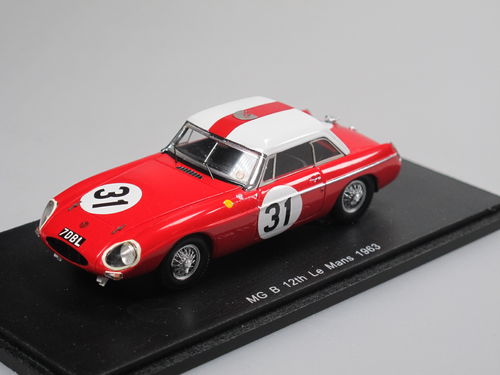 Spark MGB Hardtop Le Mans 1963 Hopkirk/Hutcherson #31 1/43
